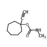 CAS 登录号：100054-87-3， 1-乙炔基环庚基甲基氨基甲酸酯
