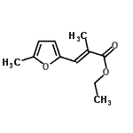 CAS 登录号：100058-86-4， 乙基(2E)-2-甲基-3-(5-甲基-2-呋喃基)丙烯酸酯