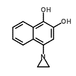 CAS 登录号：100063-07-8， 4-(1-氮丙啶基)-1,2-萘二酚