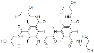 CAS#: 100311-02-2, 5,5'-[(1,3-Dioxo-1,3-Propanediyl)Bis(Methylimino)]Bis[N,N'-Bis(2,3-Dihydroxypropyl)-2,4,6-Triiodo-1,3-Benzenedicarboxamide]