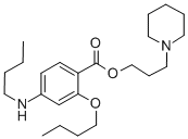 CAS 登录号：100311-20-4， 2-丁氧基-4-丁基氨基-苯甲酸3-哌啶丙基酯