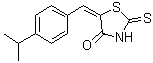 CAS 登录号：100393-19-9， (5E)-5-(4-异丙基亚苄基)-2-硫代-1,3-噻唑烷-4-酮
