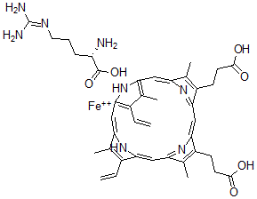 CAS 登录号：100438-92-4， 精氨酸血红素