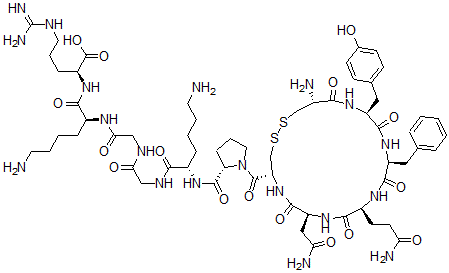 CAS 登录号：100442-96-4， 甘氨酰-赖氨酰-精氨酰-8-赖氨酸加压素