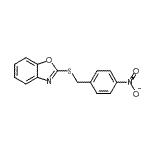 CAS#: 100537-64-2, 2-[(4-Nitrobenzyl)Sulfanyl]-1,3-Benzoxazole