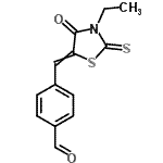 CAS#: 100727-39-7, 4-[(3-Ethyl-4-Oxo-2-Thioxo-1,3-Thiazolidin-5-Ylidene)Methyl]Benzaldehyde