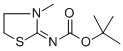 CAS 登录号：100836-63-3， 叔-丁基N-(3-甲基-2-噻唑烷基亚基)氨基甲酸酯