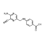 CAS#: 100900-25-2, 4-{[(5-Amino-6-Cyano-2-Pyrazinyl)Methyl]Amino}Benzoic Acid