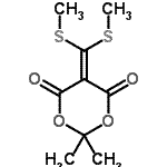 CAS#: 100981-05-3, 5-[Bis(Methylsulfanyl)Methylene]-2,2-Dimethyl-1,3-Dioxane-4,6-Dione