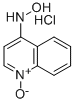 CAS 登录号：1010-61-3， (NE)-N-(1-羟基喹啉-4-亚基)羟胺盐酸盐