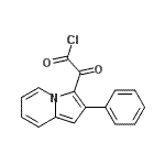 CAS 登录号：101081-39-4， 氧代(2-苯基-3-吲哚嗪基)乙酰氯