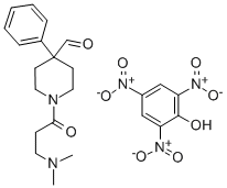 CAS#: 101123-68-6, 1-(3-(Dimethylamino)Propionyl)-4-Phenyl-4-Piperidinecarboxaldehyde Picrate