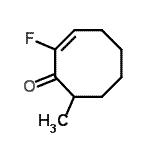 CAS 登录号：101128-37-4， (2E)-2-氟-8-甲基-2-环辛烯-1-酮