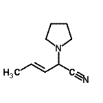 CAS#: 101132-09-6, (3E)-2-(1-Pyrrolidinyl)-3-Pentenenitrile