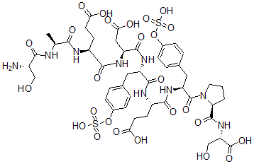 CAS 登录号：101162-62-3， 缩胆囊素C-末端侧翼肽