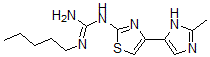 CAS 登录号：101189-47-3， 2-(N-戊基-N'-胍基)-4-(2-甲基咪唑-4-基)噻唑