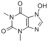 CAS 登录号：1012-82-4， 7-羟基-1,3-二甲基嘌呤-2,6-二酮