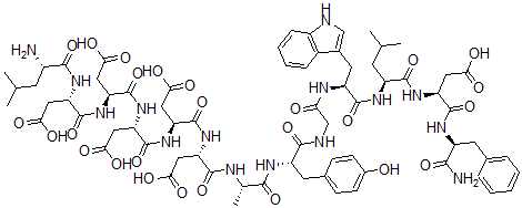 CAS 登录号：101212-63-9， 去-色氨酰(1)-天冬氨酰(5)-亮氨酰(12)-小促胃液素
