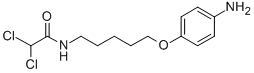 CAS 登录号：101264-04-4， N-[5-(4-氨基苯氧基)戊基]-2,2-二氯乙酰胺