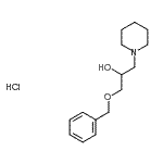 CAS#: 101356-75-6, 1-(Benzyloxy)-3-(1-Piperidinyl)-2-Propanol Hydrochloride (1:1)