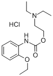 CAS 登录号：101418-01-3， 2-(二乙基氨基)乙基O-乙氧基苯胺基甲酸酯盐酸盐