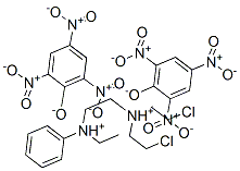 CAS#: 101418-42-2, Bis(2-Chloroethyl)-[2-(Ethyl-Phenyl-Ammonio)Ethyl]Azanium 2,4,6-Trinitrophenolate