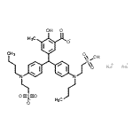 CAS 登录号：10142-91-3， 二钠5-({4-[丁基(2-磺基乙基)氨基]苯基}{4-[丁基(2-磺酸乙基)氨基]苯基}甲基)-2-羟基-3-甲基苯甲酸酯