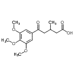 CAS#: 101499-91-6, 3-Methyl-5-Oxo-5-(3,4,5-Trimethoxyphenyl)Pentanoic Acid