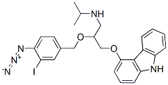 CAS#: 101515-09-7, 1-[[9-[(4-Azido-3-Iodophenyl)Methyl]-3-[(1-Methylethyl)Amino]-9H-Carbazol-4-Yl]Oxy]-2-Propanol
