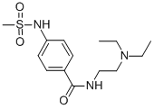 CAS 登录号：101526-83-4， N-[2-(二乙基氨基)乙基]-4-[(甲基磺酰基)氨基]-苯甲酰胺