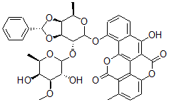 CAS 登录号：101694-19-3， 3',4'-O-亚苄基教酒菌素