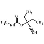CAS 登录号：101714-84-5， 3-乙基-1-戊炔-3-基甲基氨基甲酸酯