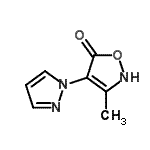 CAS#: 101755-90-2, 3-Methyl-4-(1H-Pyrazol-1-Yl)-1,2-Oxazol-5(2H)-One