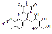 CAS#: 101760-83-2, 6-Azido-7,8-Dimethyl-10-(2,3,4,5-Tetrahydroxypentyl)Benzo[g]Pteridine-2,4-Dione