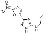 CAS 登录号：10187-90-3， 5-(5-硝基呋喃-2-基)-N-丙基-1H-1,2,4-三唑-3-胺