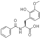 CAS 登录号：101878-45-9， N-苯甲酰基-2-羟基-3-甲氧基苯丙氨酸