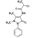 CAS 登录号：101937-73-9， 2-氯-N-(1,5-二甲基-3-氧代-2-苯基-2,3-二氢-1H-吡唑-4-基)丙酰胺