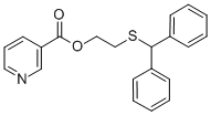 CAS#: 101952-60-7, 2-[(Diphenylmethyl)Thio]Ethyl Nicotinate