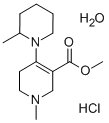 CAS 登录号：101952-75-4， 1,2,5,6-四氢-1-甲基-4-(2-甲基哌啶基)-烟酸甲酯盐酸盐水合物