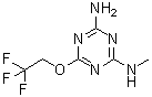 CAS 登录号：101988-70-9， N-甲基-6-(2,2,2-三氟乙氧基)-1,3,5-三嗪-2,4-二胺