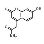 CAS 登录号：101999-45-5， 2-(7-羟基-2-氧代-2H-苯并吡喃-4-基)乙酰胺