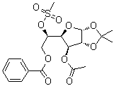 CAS#: 102029-58-3, 1,2-O-(1-Methylethylidene)-alpha-D-Glucofuranose 3-Acetate 6-Benzoate 5-Methanesulfonate