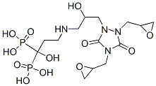 CAS#: 102069-16-9, [3-[[3-(1,2-Diglycidyl-3,5-diketo-1,2,4-triazolidin-4-yl)-2-hydroxy-propyl]amino]-1-hydroxy-1-phosphono-propyl]phosphonic acid