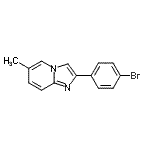 CAS 登录号：1023-01-4， 2-(4-溴苯基)-6-甲基咪唑并[1,2-a]吡啶