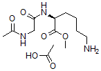 CAS 登录号：10236-44-9， N2-(N-乙酰基甘氨酰)-L-赖氨酸甲酯单乙酸盐
