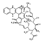 CAS#: 10238-70-7, (7S,9E,11S,12R,13S,14R,15R,16R,17S,18S,19E,21Z)-2,15,17-Trihydroxy-11-Methoxy-3,7,12,14,16,18,22-Heptamethyl-6,23,37-Trioxo-8,38-Dioxa-24,27,34-Triazahexacyclo[23.11.1.1<Sup>4,7</Sup>.0<Sup>5,36</Sup>.0<Sup>26,35</Sup>.0<Sup>28,33</Sup> ]Octatriaconta-1(36),2,4,9,19,21,24,26(35),28,30,32-Undecaen-13-Yl Acetate