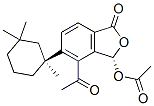 CAS 登录号：102396-21-4， (3S)-4-乙酰基-1,3-二氢-1-氧代-5-[(1S)-1,3,3-三甲基环己基]异苯并呋喃-3-醇乙酸酯