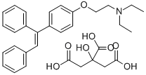 CAS 登录号：102433-95-4， 1-(4-(beta-二乙基氨基乙氧基)苯基)-1,2-二苯基乙烯柠檬酸盐