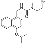 CAS 登录号：102434-27-5， 1-(2-溴乙基)-3-(4-异丙氧基-1-萘甲基)脲