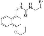 CAS 登录号:102434-34-4, 1-(2-溴乙基)-3-(4-丙氧基-1-萘甲基)脲